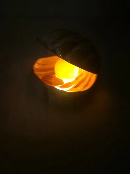 Pink Ceramic Clam Shell LED Decor NEW - Picture 12 of 14